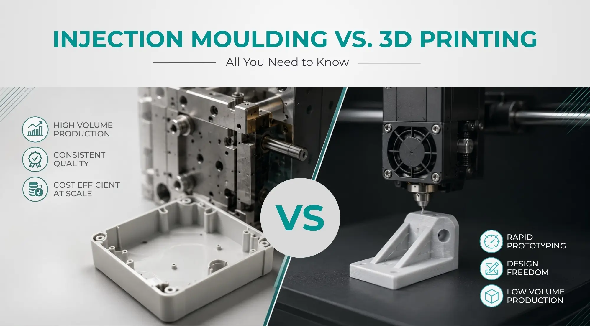 Injection Moulding vs. 3D Printing: Key Differences Explained