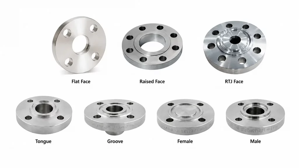 Face Type of Flanges