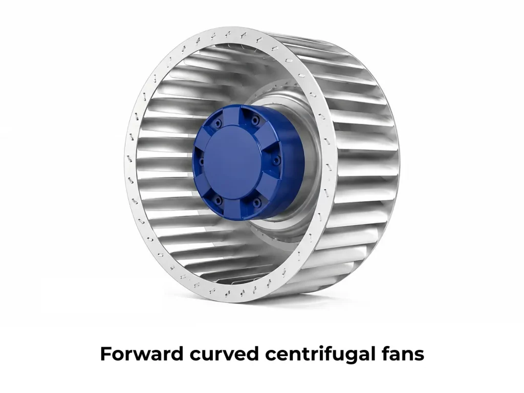Forward curved centrifugal fans