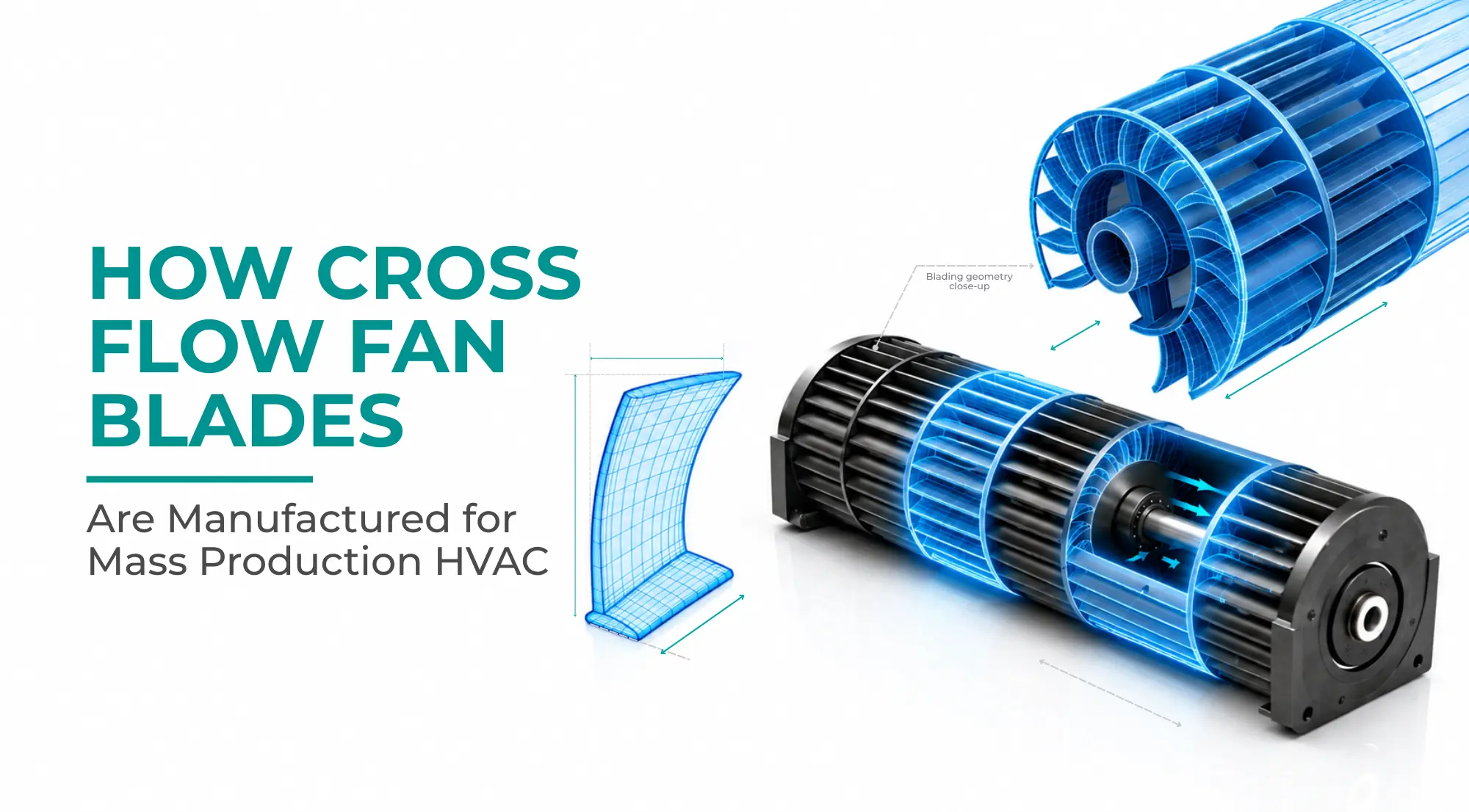 How Cross Flow Fan Blades Are Manufactured for Mass Production HVAC