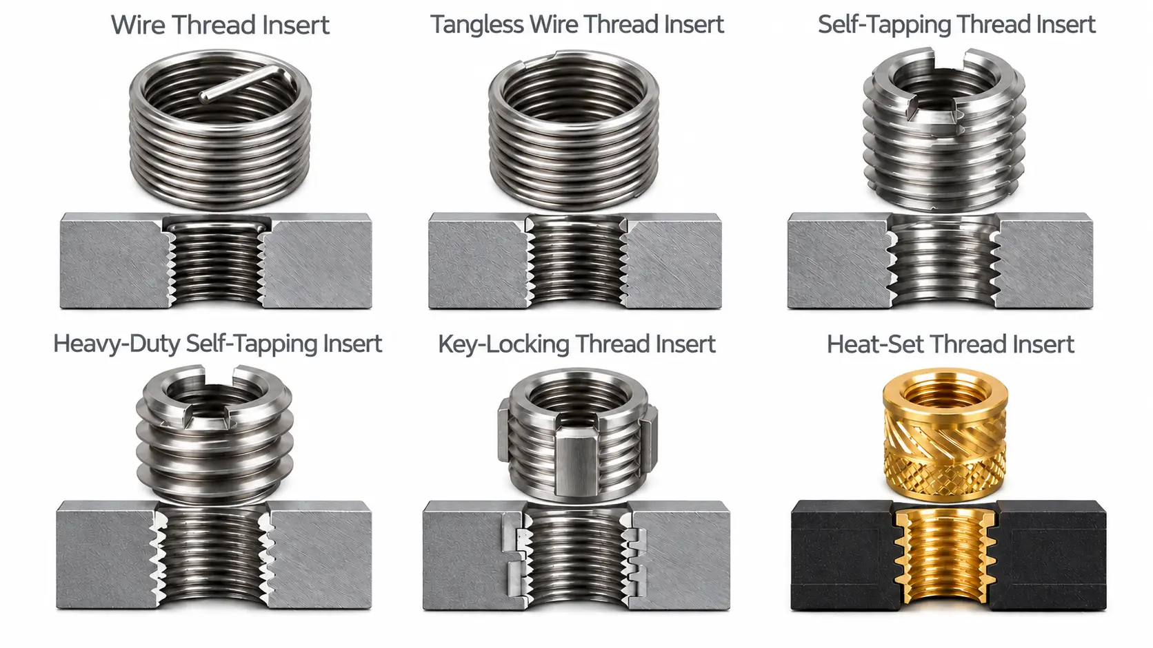 Type of Threaded Inserts